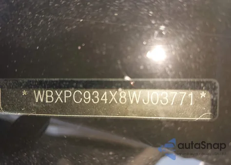 2008 BMW X3 3.0Si из США, поврежденный, VIN WBXPC934X8WJ03771